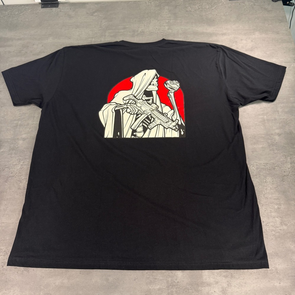 Next Level MP5Guys Graphic T-Shirt Mens 3XL‎ Black Skeleton Reaper Tactical Tee